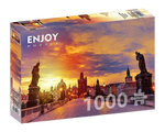 Puente De San Carlos Praga: Rompecabezas 1000 Piezas Enjoy Puzzle