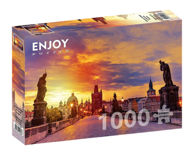 Puente De San Carlos Praga: Rompecabezas 1000 Piezas Enjoy Puzzle