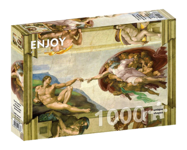 Michelangelo Buonarroti: La Creación de Adán: Rompecabezas 1000 Piezas Enjoy Puzzle