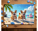 Perritos en la Arena Rompecabezas de 100 Piezas Trefl