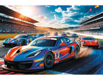Coches de Carreras Rompecabezas de 100 Piezas Trefl