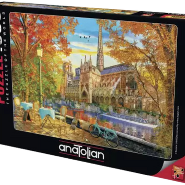 Rompecabezas Notre Dame en Otoño. 1000 piezas Marca Anatolian