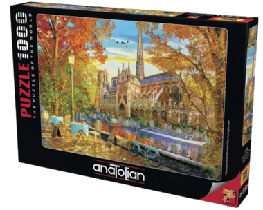 Rompecabezas Notre Dame en Otoño. 1000 piezas Marca Anatolian