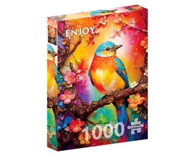 Pajarito de Colores: Rompecabezas 1000 Piezas Enjoy Puzzle