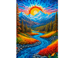 Paisaje al Atardecer: : Rompecabezas 1000 Piezas. Marca Enjoy Puzzle