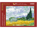 Rompecabezas Van Gogh Campos De Trigo Con Cipreses 1000 Piezas. Marca Ricordi