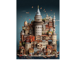 Rompecabezas Barrio de Gálata, Estambul. 1000 piezas Marca Anatolian