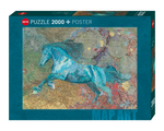 Matthew Cusick: Mapa Caballo Rompecabezas 2000 Piezas Marca Heye