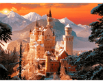 Rompecabezas Castillo Neuschwanstein en Invierno. 3000 Piezas Marca Trefl