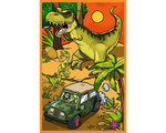 Spy Guy: El Mundo de los Dinosaurios Rompecabezas 3 x 80 Piezas Trefl
