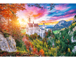 Rompecabezas Vista del Castillo Neuschwanstein, Alemania 500 Piezas. Marca Trefl