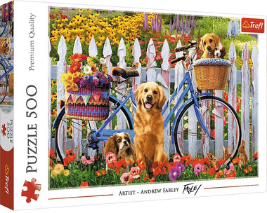 Rompecabezas Aventura de Perritos. 500 Piezas Marca Trefl