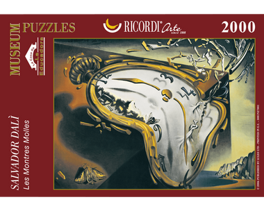Rompecabezas Salvador Dalí - Reloj Flexible 2000 Piezas. Marca Ricordi