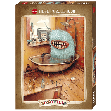 Rompecabezas Zozoville Monstruo en la Tina 1000 piezas. Marca Heye