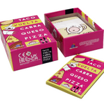 Juego de Mesa en Español Taco, Vuelta, Cabra, Queso, Pizza