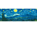 Van Gogh: Noche Estrellada: Rompecabezas Panorámico 1000 Piezas Eurographics