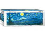 Van Gogh: Noche Estrellada: Rompecabezas Panorámico 1000 Piezas Eurographics