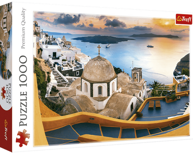 Rompecabezas Santorini - Cuento de Hadas 1000 Piezas. Marca Trefl