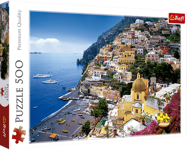 Rompecabezas Positano, Italia. 500 Piezas. Marca Trefl