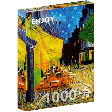 Rompecabezas Vincent Van Gogh - Café Terraza: 1000 Piezas. Marca Enjoy Puzzle