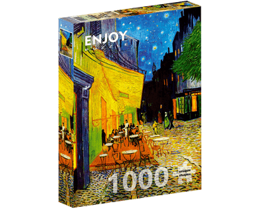 Rompecabezas Vincent Van Gogh - Café Terraza: 1000 Piezas. Marca Enjoy Puzzle