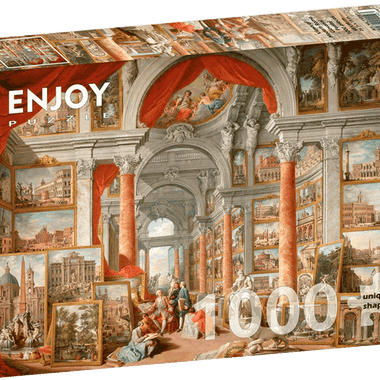 Giovanni Panini - Galería de Vistas de Roma Moderna: Rompecabezas 1000 Piezas. Marca Enjoy Puzzle