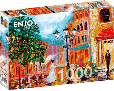 Romance Parisino: Rompecabezas 1000 Piezas. Marca Enjoy Puzzle