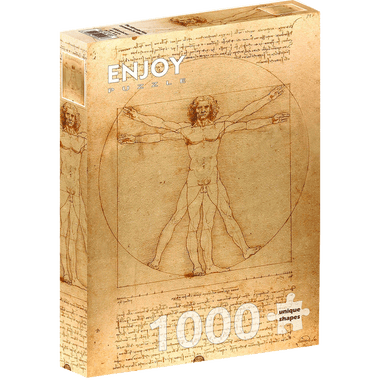Leonardo da Vinci - El Hombre de Vitruvio: Rompecabezas 1000 Piezas. Marca Enjoy Puzzle