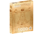 Leonardo da Vinci - El Hombre de Vitruvio: Rompecabezas 1000 Piezas. Marca Enjoy Puzzle