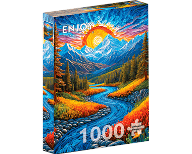 Paisaje al Atardecer: : Rompecabezas 1000 Piezas Enjoy Puzzle