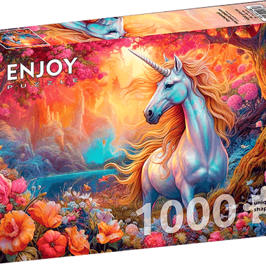 Unicornio Encantado: Rompecabezas 1000 Piezas. Marca Enjoy Puzzle
