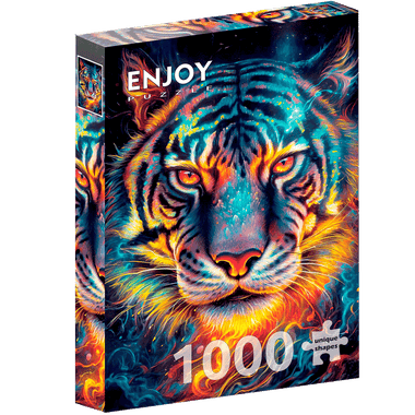 Resiliencia de Tigre: Rompecabezas 1000 Piezas. Marca Enjoy Puzzle