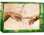 Miguel Angel: La Creación De Adán: Rompecabezas de Arte 1000 Piezas Eurographics