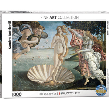 Botticelli: El Nacimiento de Venus Rompecabezas 1000 Piezas. Marca Eurographics