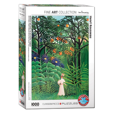 Rousseau Henri: Mujer En El Bosque Rompecabezas de 1000 Piezas. Marca Eurographics