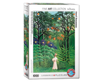 Rousseau Henri: Mujer En El Bosque Rompecabezas de 1000 Piezas. Marca Eurographics