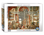 Paolo Panini- Galería de Vistas de Roma Moderna Rompecabezas de 1000 Piezas. Marca Eurographics