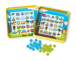 Bingo Travel (Bingo Práctico de Viaje) Caja Metálica Juego Marca Cayro