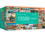 Rompecabezas Collage de Ciudades del Mundo. 13,500 Piezas Marca Trefl