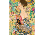 Dama Con Abanico - Gustav Klimt: Rompecabezas 1000 Piezas. Marca Trefl