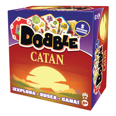 Dobble Catán en Español. Marca Asmodee