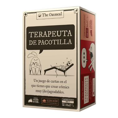 Terapeuta de Pacotilla. Juego de Mesa Exploding Kittens en Español. Edad 18+