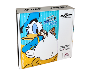 Rompecabezas Donald, Chip y Dale 600 Piezas de Plástico Disney