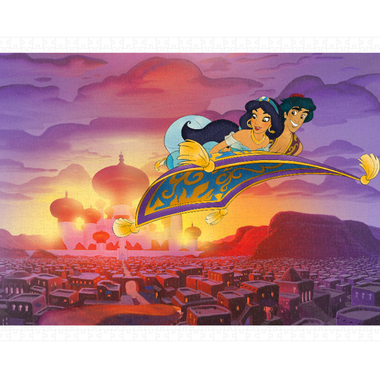 Rompecabezas Aladino y Jasmine Disney 1000 Piezas De Plástico