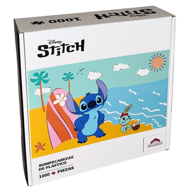 Rompecabezas Stitch en la Playa Disney 1000 Piezas De Plástico