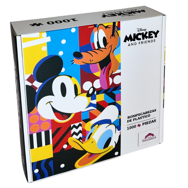 Rompecabezas Mickey, Donald y Pluto Disney 1000 Piezas De Plástico