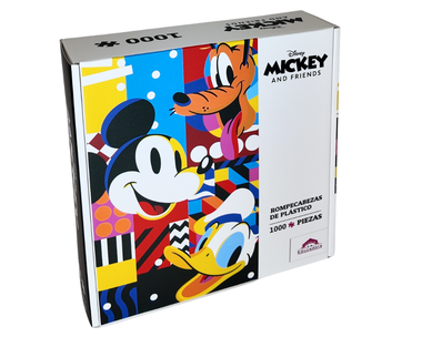 Rompecabezas Mickey, Donald y Pluto Disney 1000 Piezas De Plástico