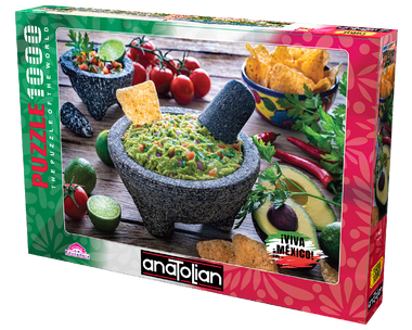 Rompecabezas Viva México Guacamole 1000 Piezas. Marca Anatolian