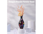Jarrón Floral Negro: Rompecabezas 3D 160 Piezas PieceRelax