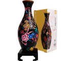 Jarrón Floral Negro: Rompecabezas 3D 160 Piezas PieceRelax
